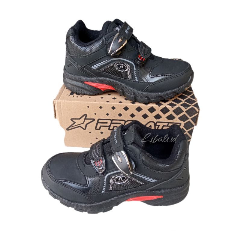 PRO ATT MGP 459 V Sepatu sekolah anak TK SD pro att magnet original hitam polos terlaris