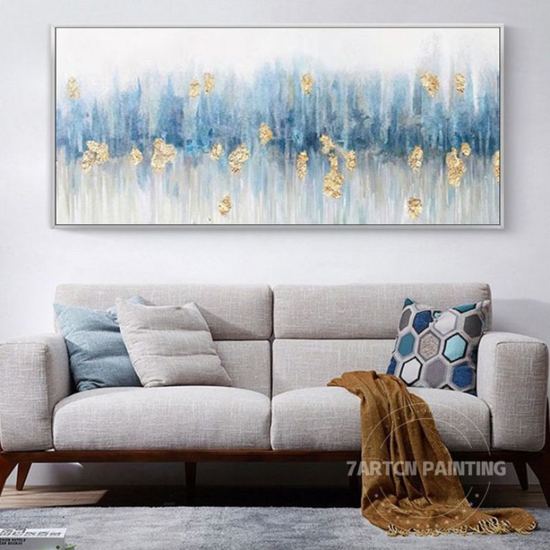 lukisan dinding abstrak minimalis modern