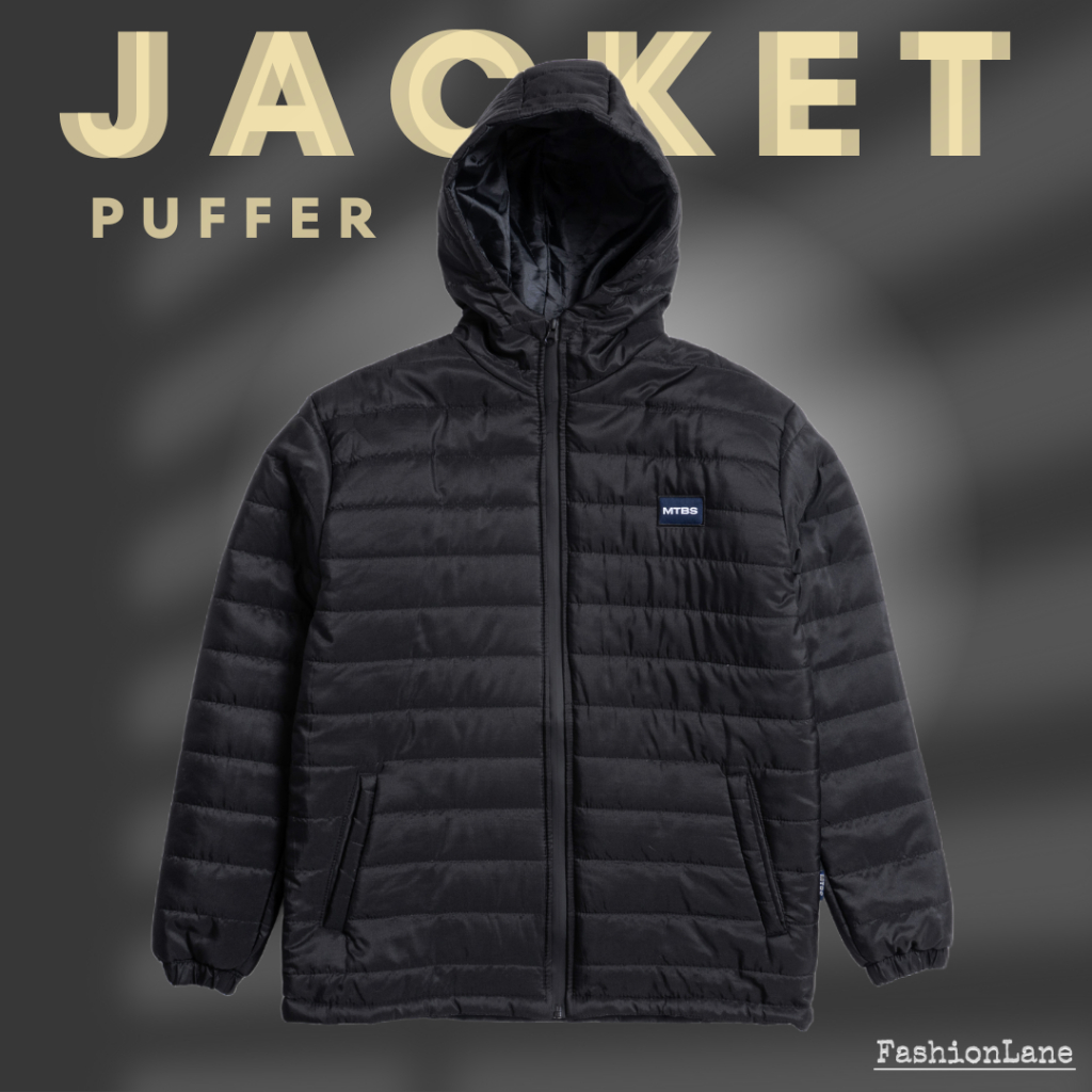 Jaket Puffer Parasut Polos Pria Wanita Jacket Anti Air Premium