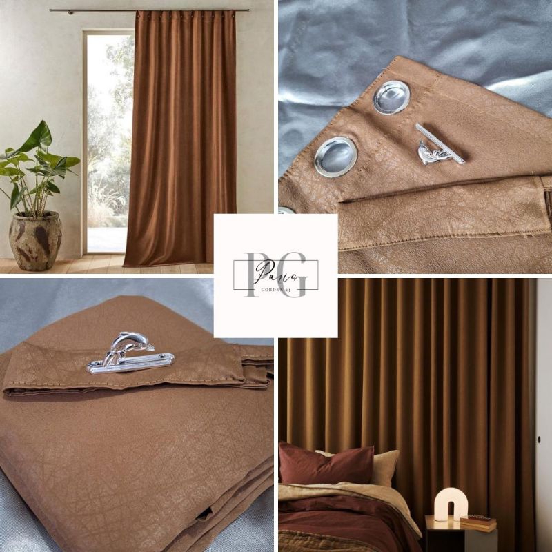 GORDEN BLACKOUT PREMIUM EMBOS COKELAT MUDA