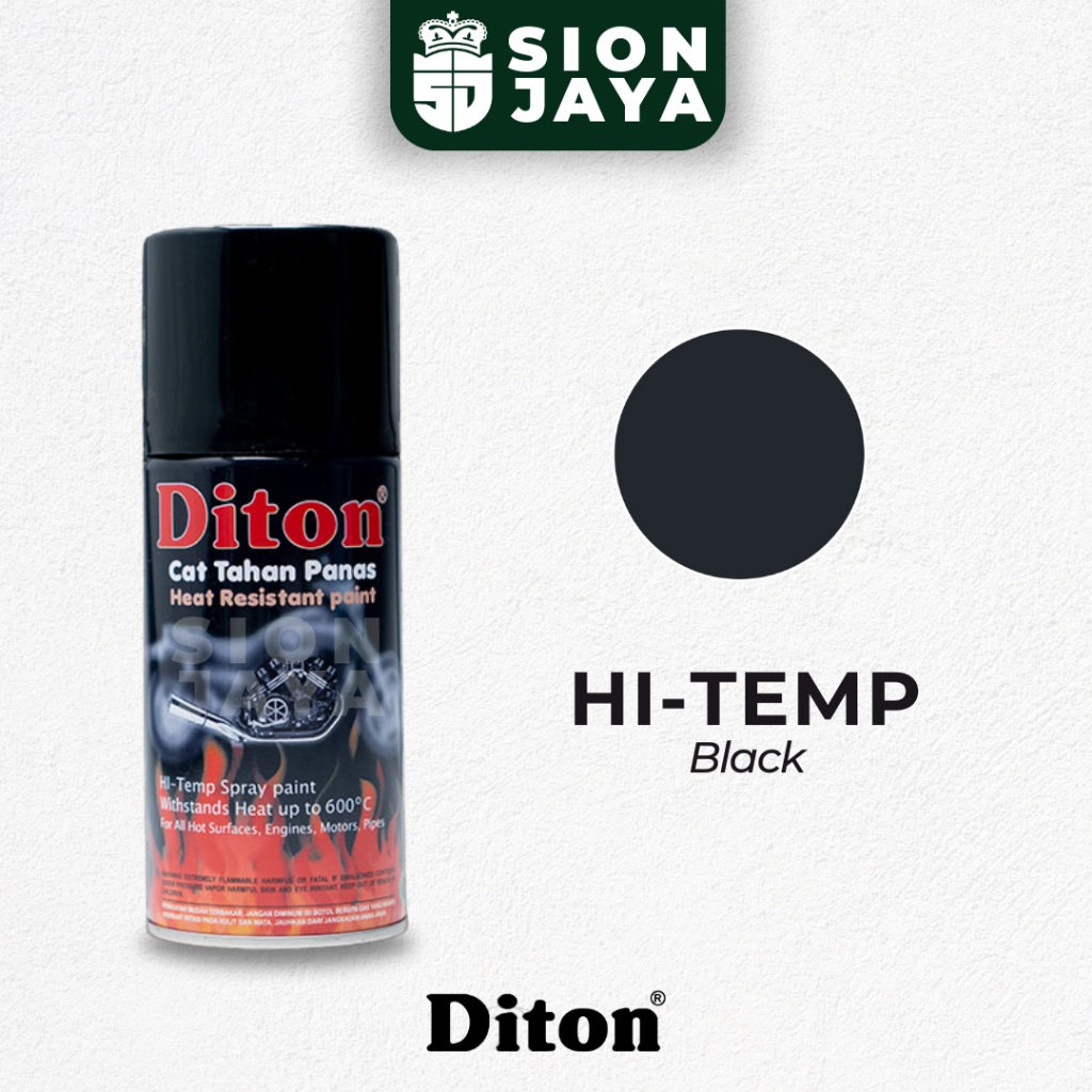 Pilox / Pylox / Hi Temp / HiTemp / Cat Semprot Diton Premium Cat Tahan Panas/ Anti Panas Hi Temp Bla