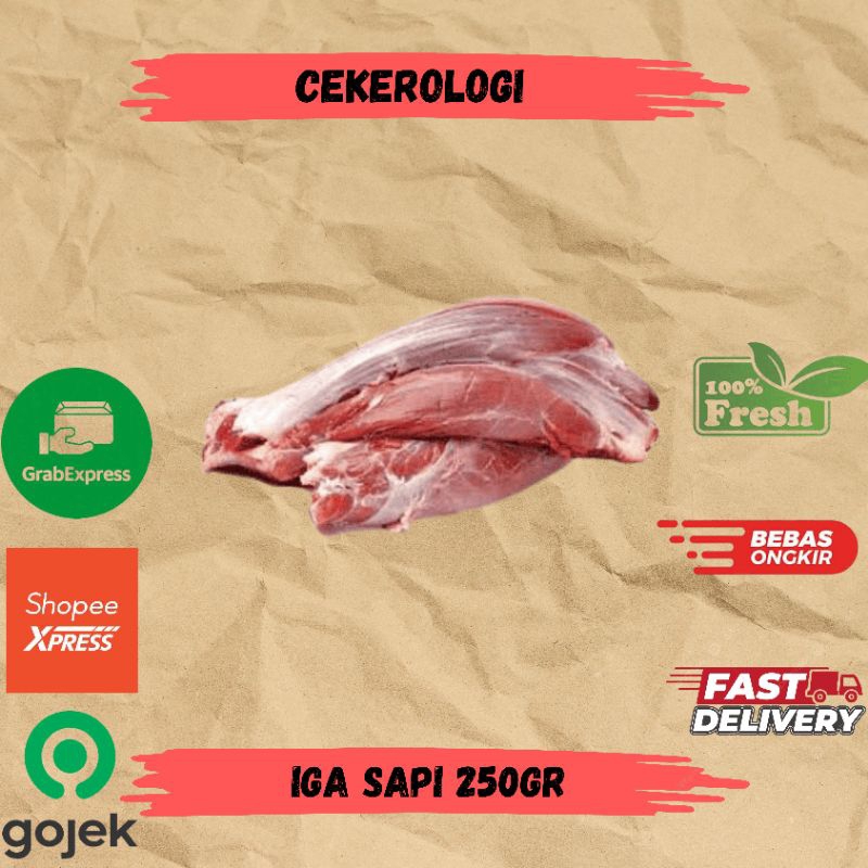 

Iga Sapi 250gr / Iga Sapi / Iga Sapi Fresh Berkualitas / JABODETABEK / Daging Sapi / Iga / Sapi