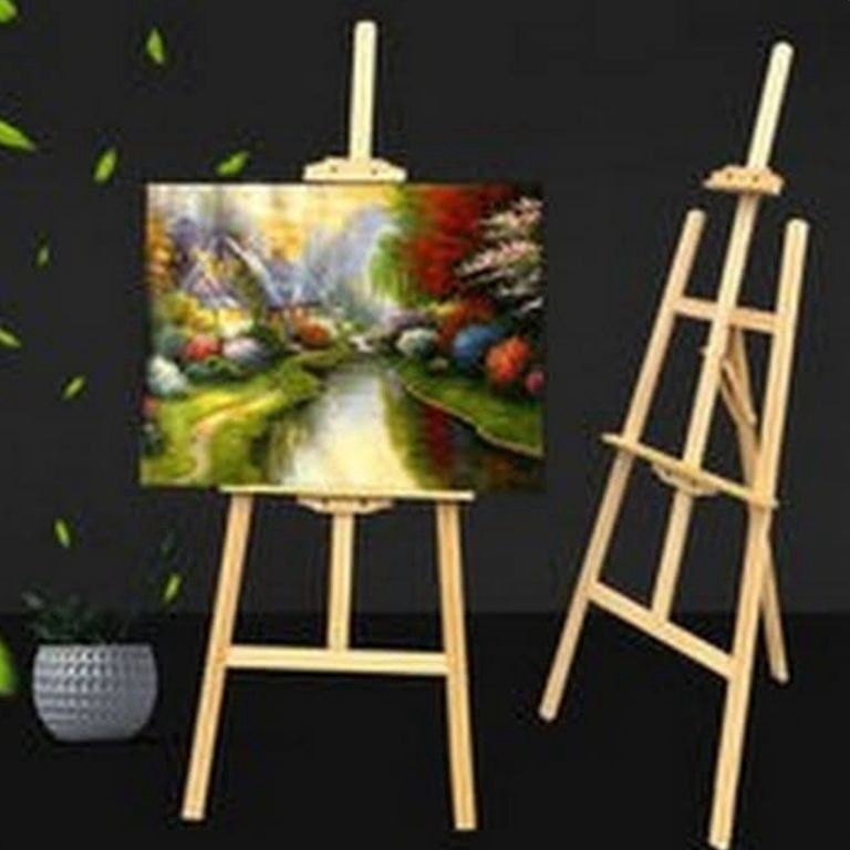 

KODE S57H Easel Wooden Canvas Lukis Frame Foto Lukisan Stand Kayu