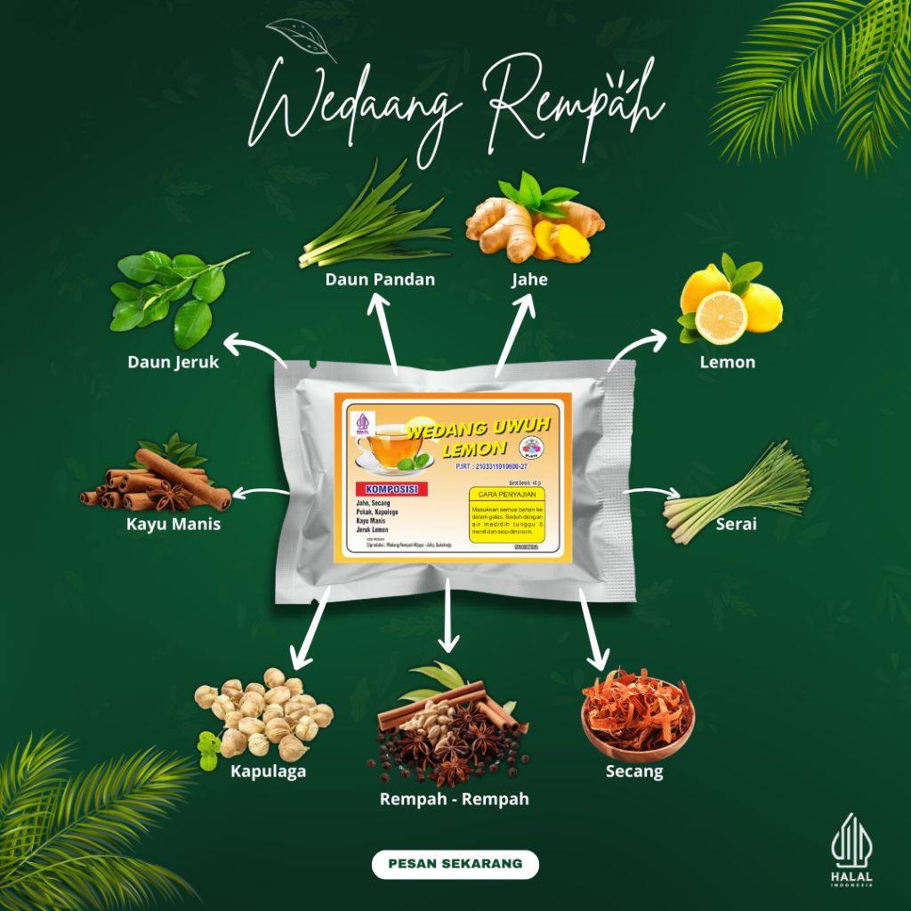 

Uwuh Lemon Murah Khas Solo Wijaya MW 1pack isi 10 bks sudah ada Gula Batu nya