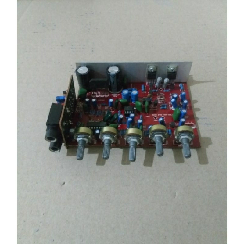 KIT AMPLIFIER SPEAKER AKTIF 80W MONO ECHO 2 MIC TIP 41C - 42C