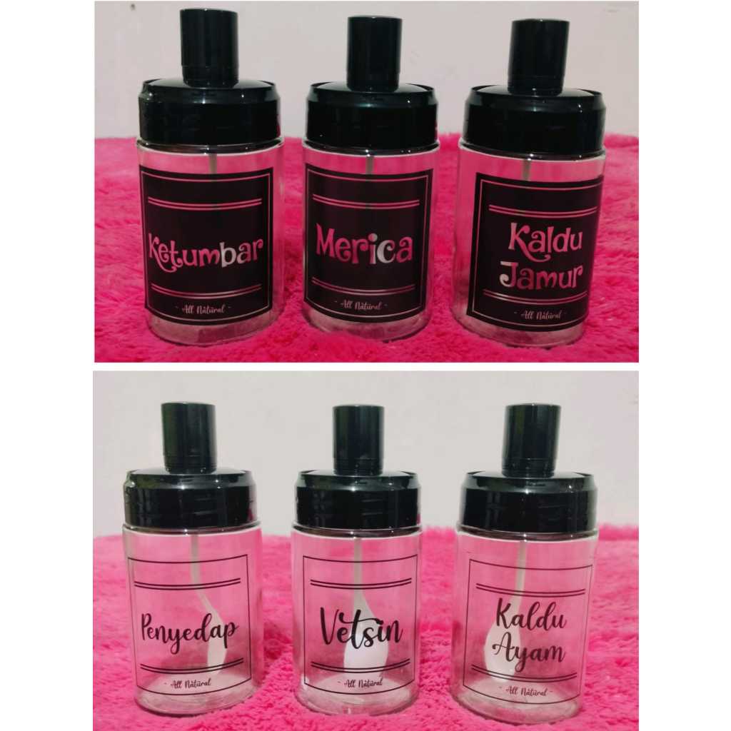 Toples bumbu Kaca / toples bumbu dapur bahan kaca