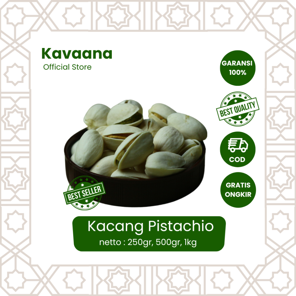 

Kavaana Selma Kacang Fustuk/ Kacang Pistachio/ Kacang Arab/ Kacang untuk Oleh-Oleh Haji dan Umroh/ Kacang Arab Termurah / Kacang Fustuk Pistachio / Kacang Fustuk Murah / Kacang Fustuk Arab / Kacang Pistachio Arab / Kacang Pistachio Murah / Kacang Panggang