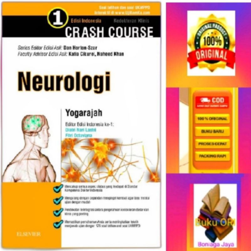 CRASH COURSE, Buku Original NEUROLOGI Yogarajah