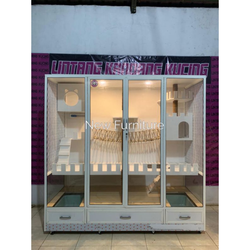 kandang kucing aluminium kandang kucing minimalis cat home rumah kucing murah mainan kucing rumah ka
