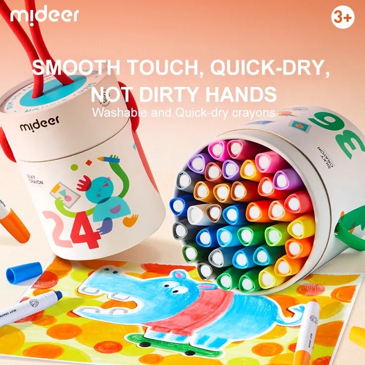 

Ready Irit Mideer Silky Crayon Mainan Anak Mewarnai Drawing Coloring Book Art Krayon Anak yang Mudah Dihapus Colorful Bucket Krayon Mewarnai Anak 24 36 Warna