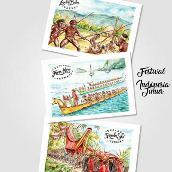 

Spesial Terbatas Kartu pos Postcard East Indonesian Festival