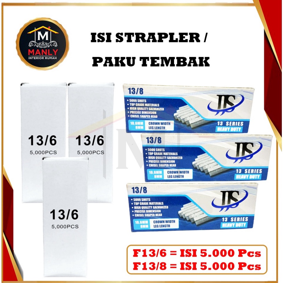 

Paling Top Isi Staples Tembak 138 dan 136 isi 5 Steples Jok Motor Sofa Kayu Triplek