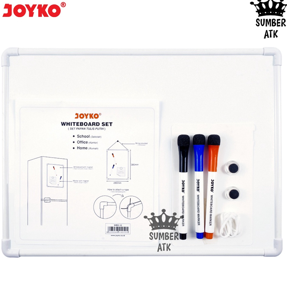 

Garansi Pembayaran Whiteboard Set Papan Tulis Putih Joyko WBS1