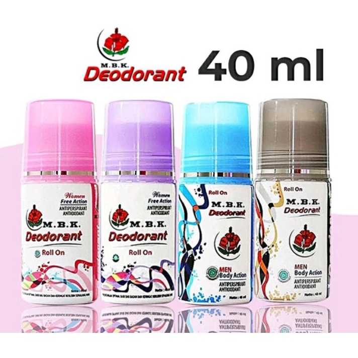 ORIGINAL MBK DEODORANT ROLL ON 4ML  DEODORAN KETEK MBK WOMEN  MEN PENGHILANG BAU BADAN ROLL ON BPOM