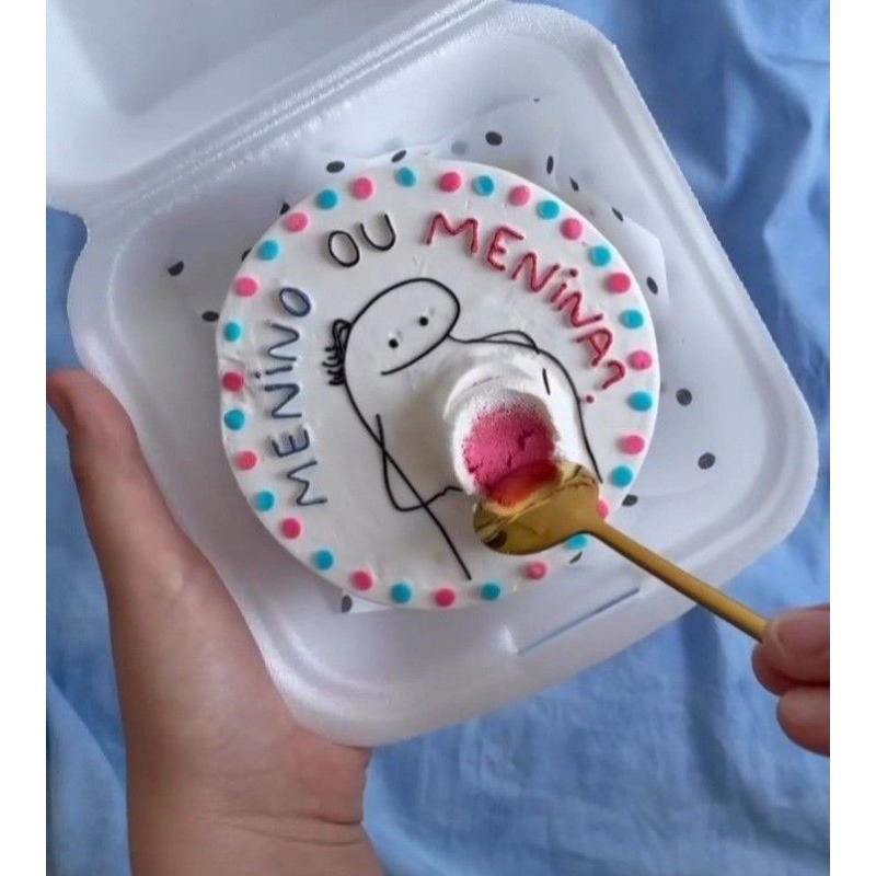 

kue gender reveal cake girl/boy