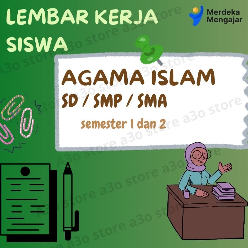 lembar kerja siswa, lkpd, agama ISLAM sd smp sma