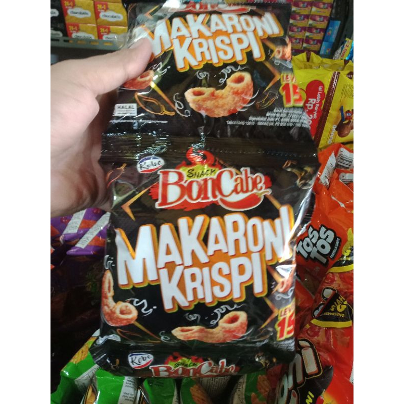 

Bon Cabe Snack Makaroni Krispi Lev 15 10Pcs