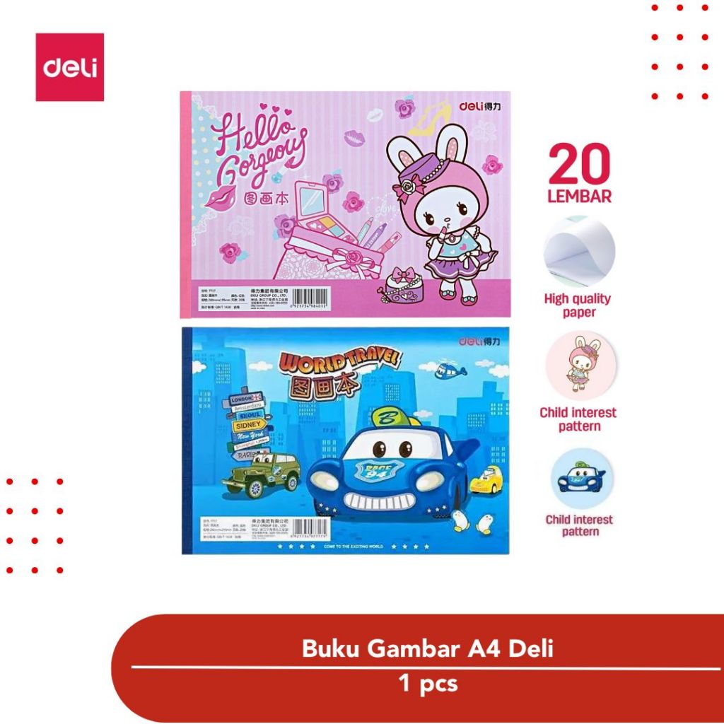 

Buku Gambar A4 20 Lembar Deli