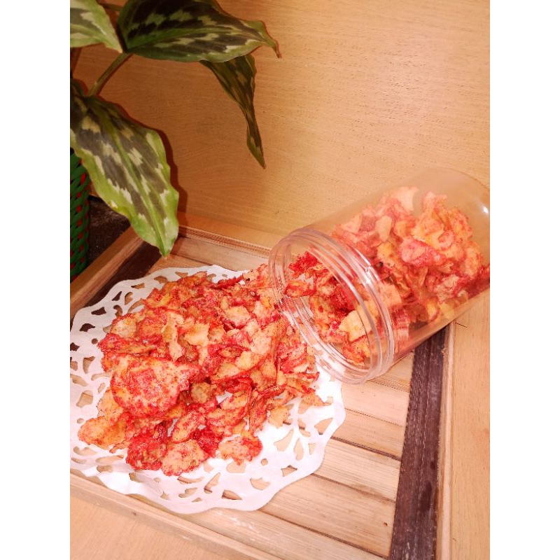 

Jagung Getes, Jagung Gepeng, Jagung Geprek 500gr pedas manis enak renyah