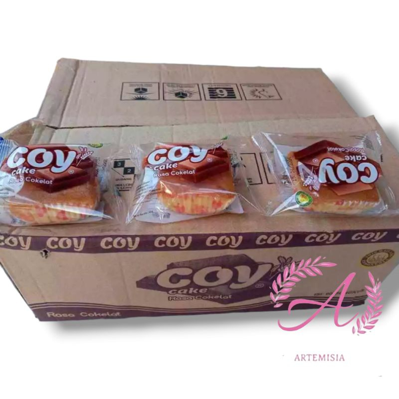 

Coy Cake Rasa Cokelat / Bolu Coy Rasa Cokelat, Vanila 1 dus isi 60 pcs