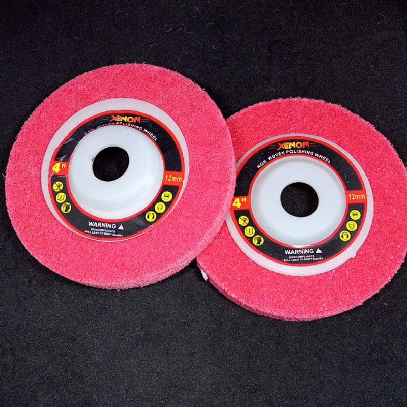 Non Woven Polishing Wheel Xenon 4" Merah / Mata Gerinda Poles Non Woven