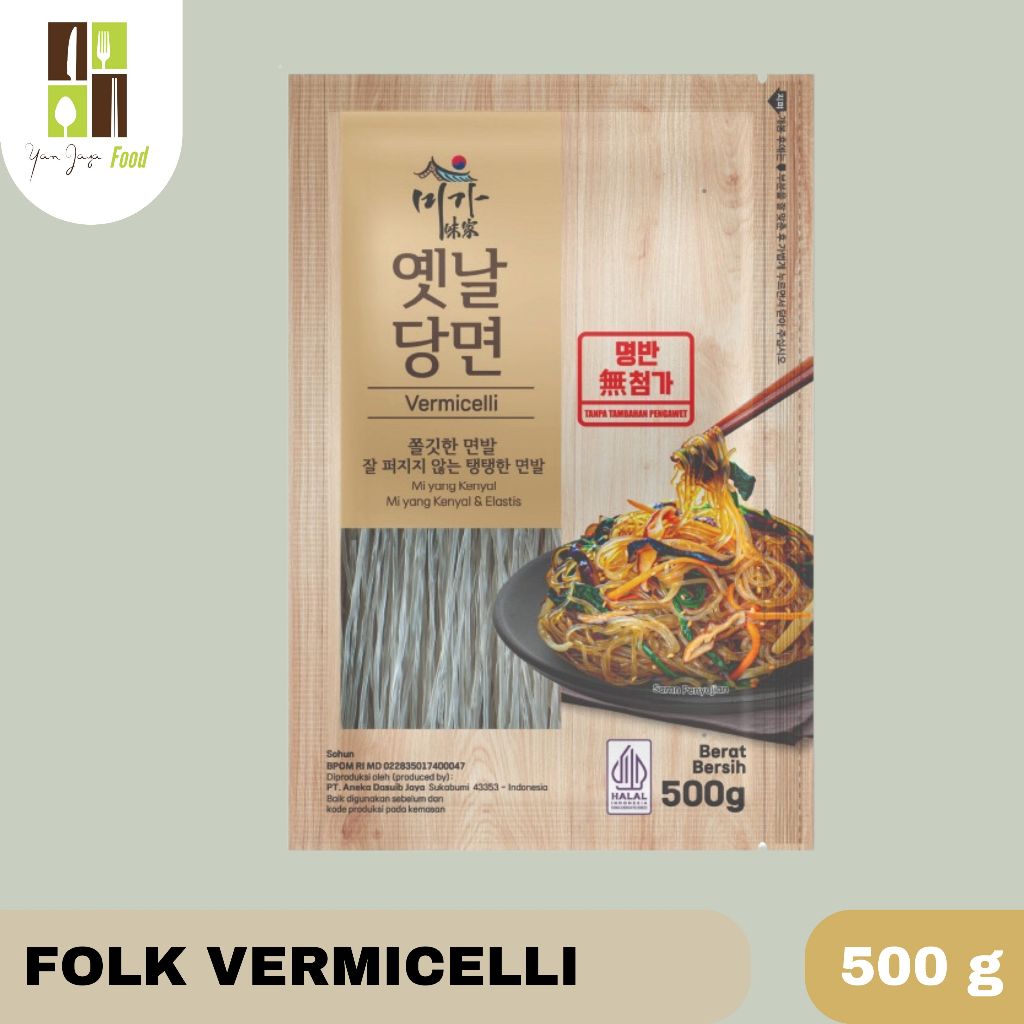 

Miga Folk Vermicelli / Dangmyoen / Japchae / Soun Korea / Bihun Japchae Kemasan 500g Java
