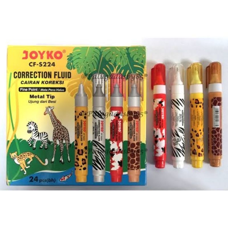 

[1BOX / 24PCS] CORRECTION FLUID S-224 JOYKO / CAIRAN KOREKSI / TIPEX S224 JK