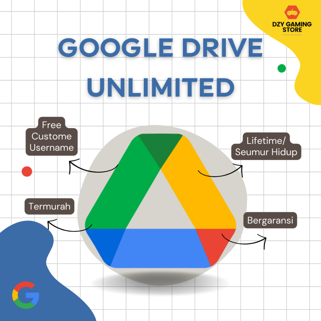 Google Drive Unlimited Storage Seumur Hidup - Legal, Pribadi, dan Bergaransi Resmi Gdrive Google Dri