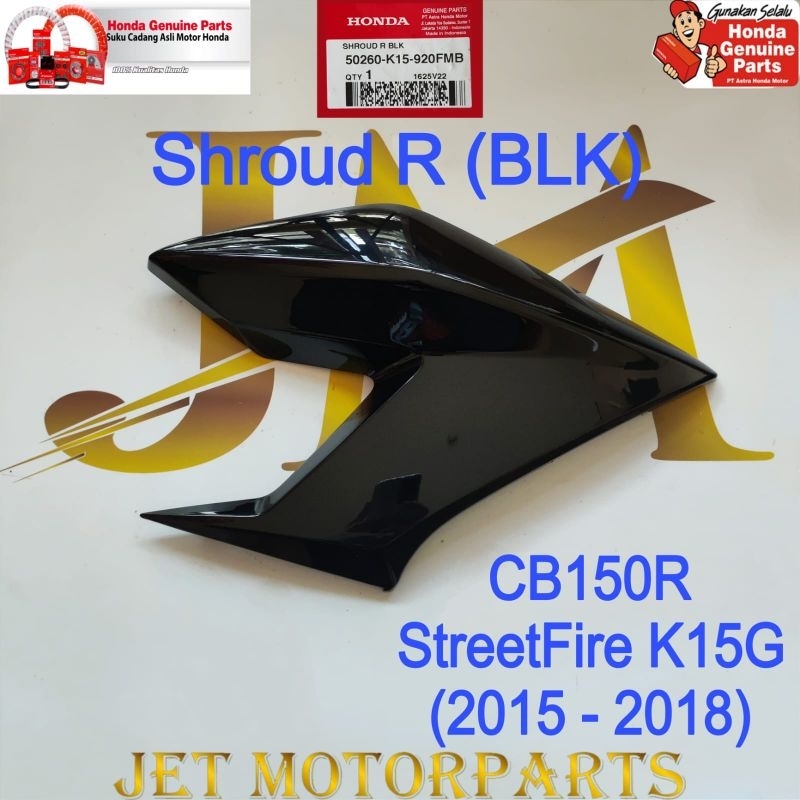 50260K15920FMB Cover Shroud Cover Sayap Kupingan Tangki Luar Cover Tanki CB 150 Led CB 150R Led New 