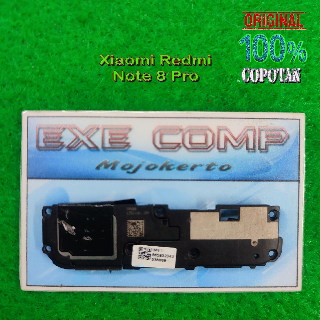 Xiaomi Redmi Note 8 Pro Speaker buzzer / spiker musik dan tutup mesin bawah copotan | eXe Comp