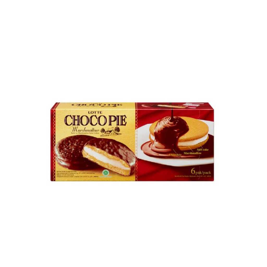 

CHOCO PIE Marshmallow Soft Cake 28g ISI 6PCS