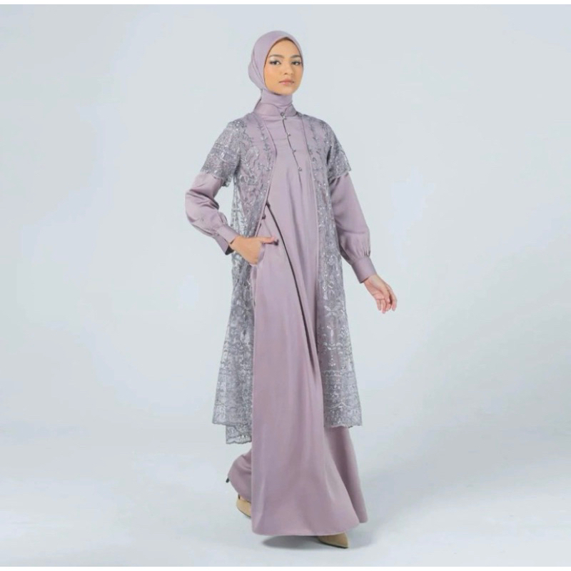 ZOYA GAMIS DARI FARENXA DRESS - Gamis brukat terbaru dari zoya