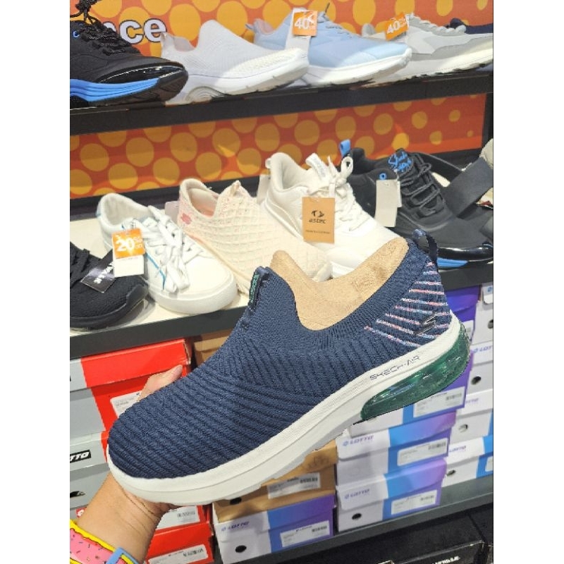 sepatu skechers go walk air 2.0 ediva navy original store BNIB. skechers 124363/NVY