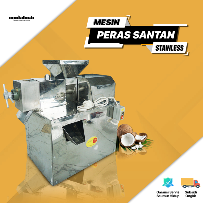 Mesin Peras Santan Kelapa Stainless - Alat Peras Kelapa Santan Portable