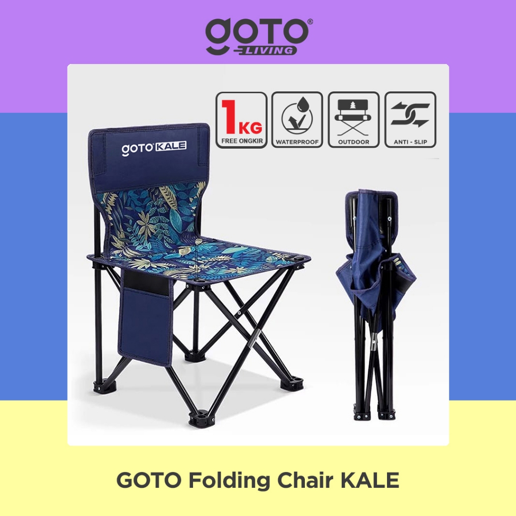 Goto Kale Folding Chair Kursi Lipat Outdoor Camping Mancing Gunung