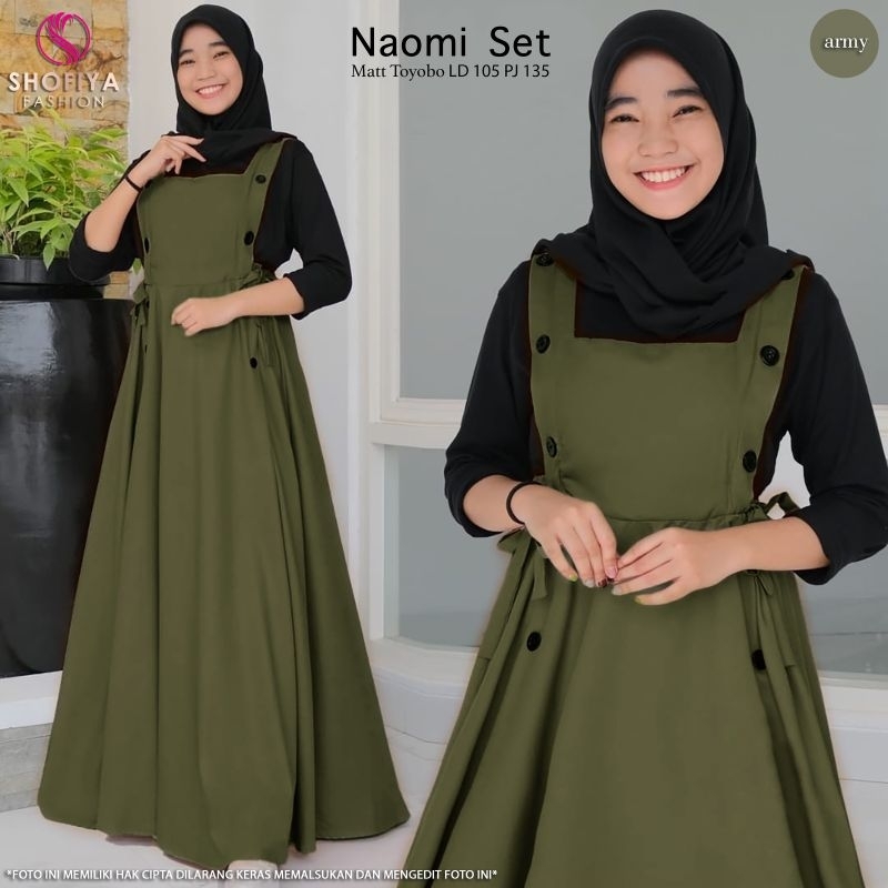 Set dress remaja NAOMI SET bahan toyobo,by shofiya