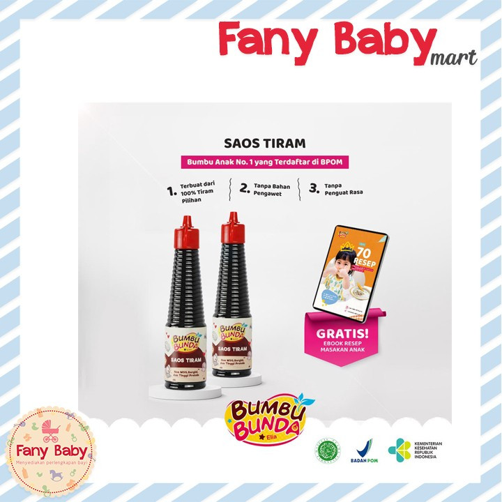 

BUMBU BUNDA ELIA KECAP & SAOS - NON MSG -MPASI BAYI