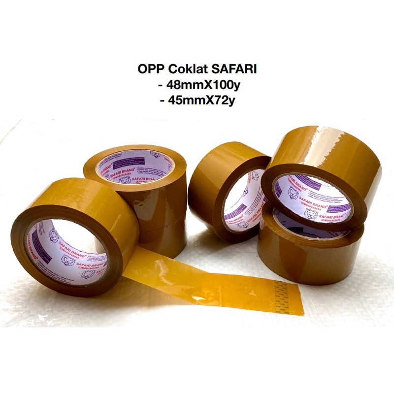 

OPP Coklat / Bening Safari Lakban Solasi 2inch
