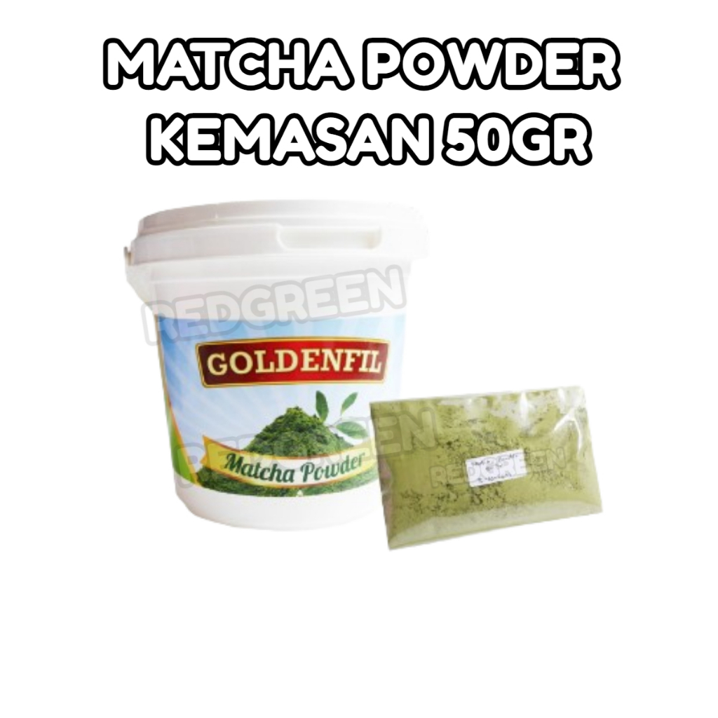 

goldenfil powder matcha 50gr goldenfil bubuk teh hijau 50gram kemasan 50gr