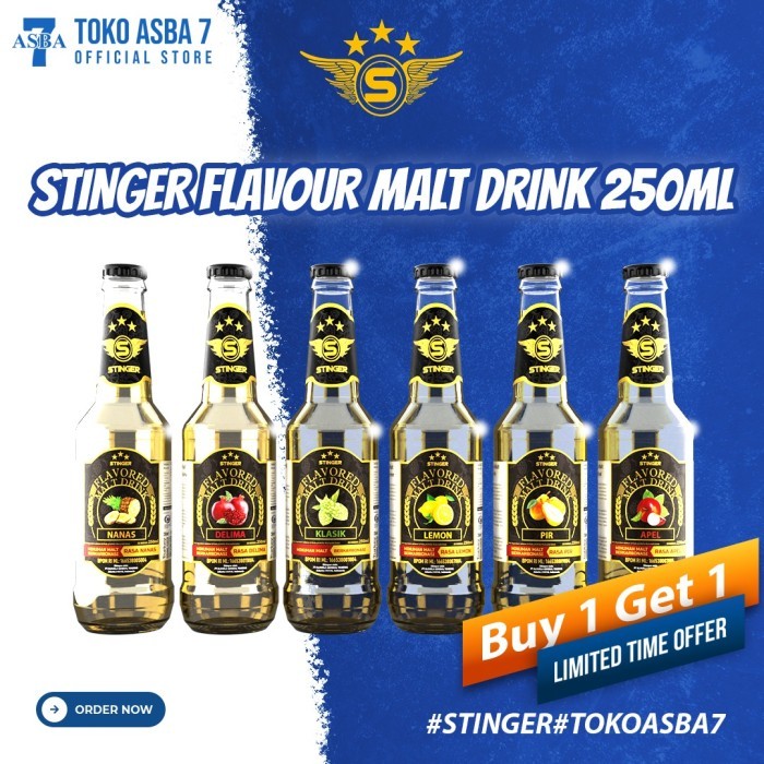 

BUY 1 GET 1 STINGER FLAVORED MALT DRINK 250ML