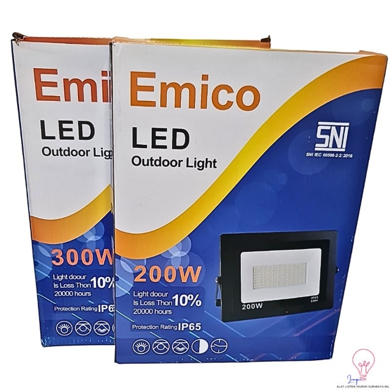Cup Sorot Emico/Kap Sorot Emico/Lampu Kap Sorot LED Sinar Putih/Kuning Emico