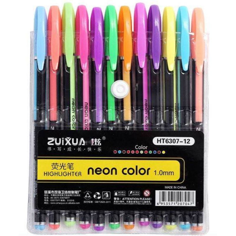 

PEN GLITTER ZUIXUA 1 SET ( 12PCS )