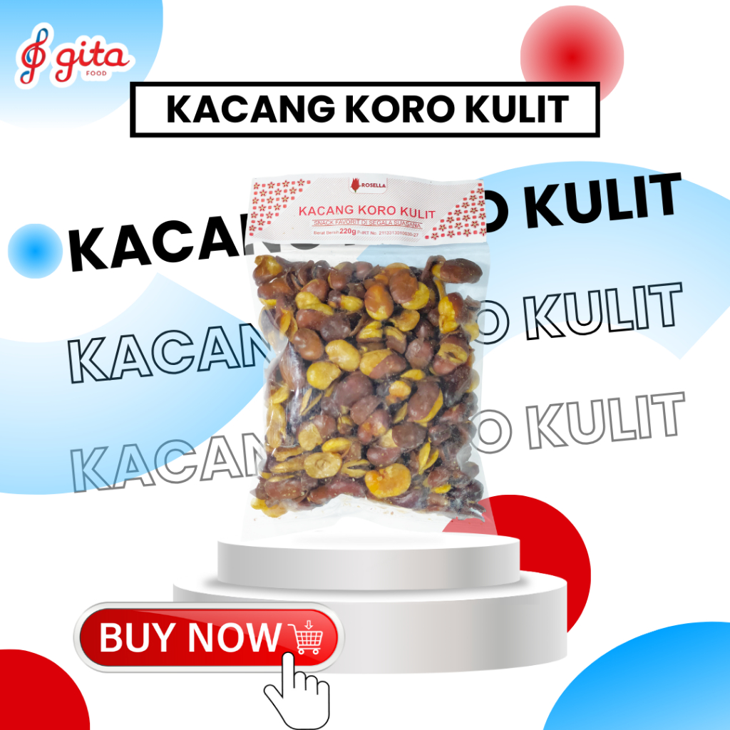 

Snack Kacang Koro Kulit Renyah Krispi Kemasan [200 g]