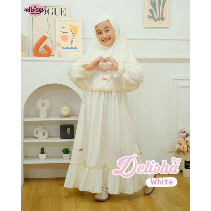 GAMIS ANAK POLOS JERSEY PREMIUM DELISHA BY ELBISEY
