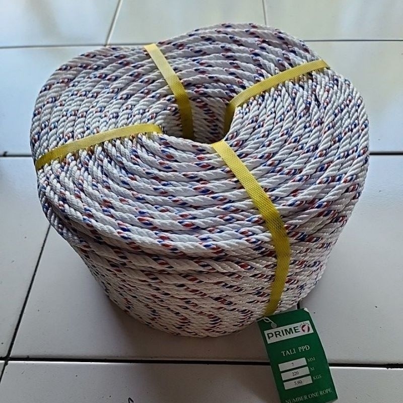 

Tali tambang tampar Plastik PPD ukuran 7mm per roll