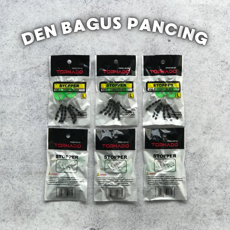 Stopper Pelampung Pancing Besar Kecil Isi 30 Pcs Tornado