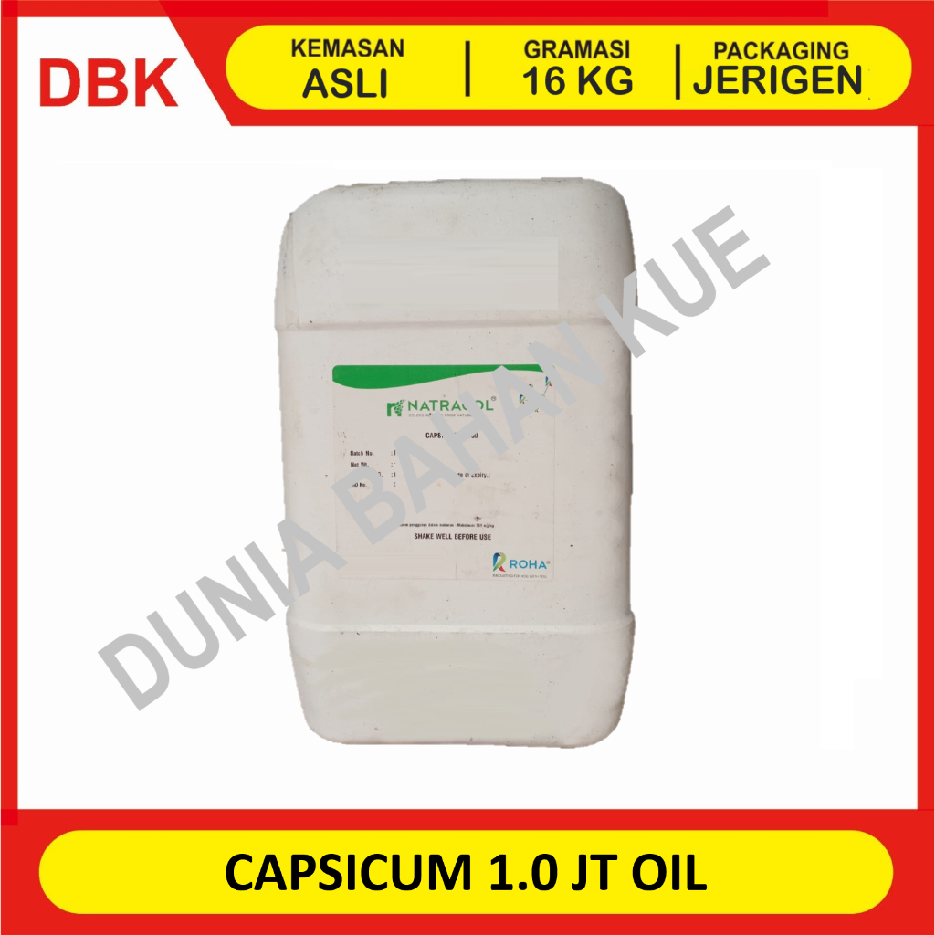 

CAPSICUM OLERESIN - EKSTRAK CABAI 1.0 jt SHU OIL SOLUBLE - 1 JC 16 KG