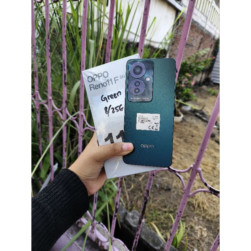 oppo reno 11f 5g 8/256 second lengkap mulus