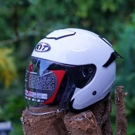 Helm KYT KYOTO REPLIKA KYOTO ASLI Solid Visor Clear - SNI_HELM DEWASA