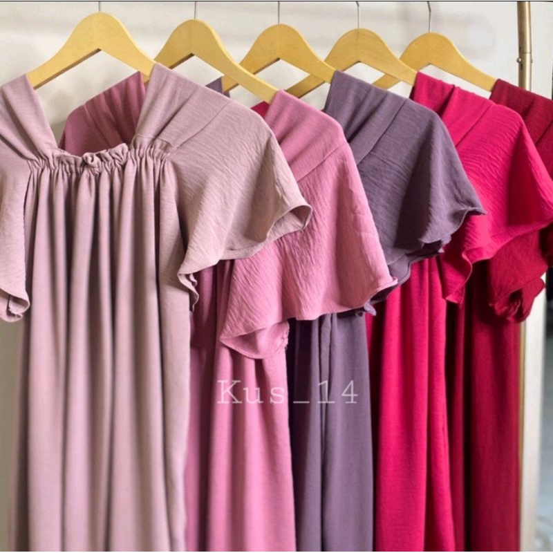 Daster Fuji | Daster Viral | Daster Fuji Crinkle Airflow | Daster Bahan Adem | Dress Fuji  | Dress M
